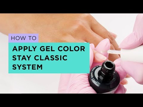 OPI GelColor System Applied Using Our Stay Classic Base Coat