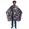 Barber Print Styling Cape Black 3031