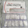 Long Stiletto Box of Tips Clear 1